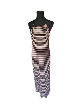 Art Class Ribbed Stripe Maxi Dress XXL Y2K Tank Dress